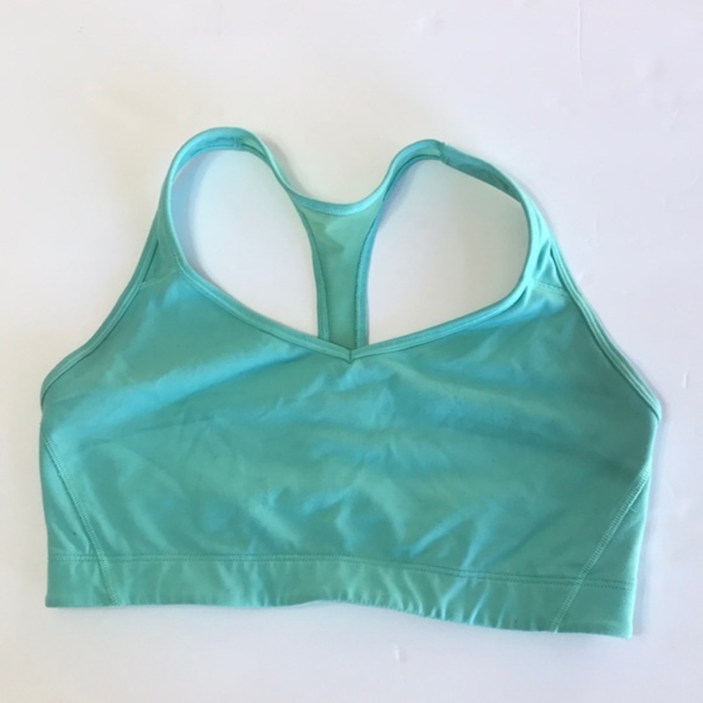 VICTORIA’S SECRET VSX sports bra size Large, race back mesh style, mint green‎ - Picture 3 of 5